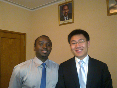 卢旺达经济参赞与1号娱乐科技北京公司总经理