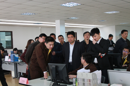 山西国际电力集团有限公司领导来1号娱乐科技参观考察2